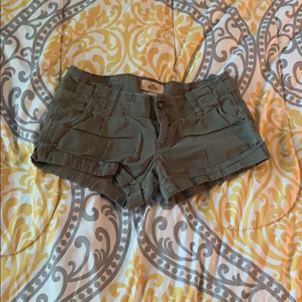 Army green shorts